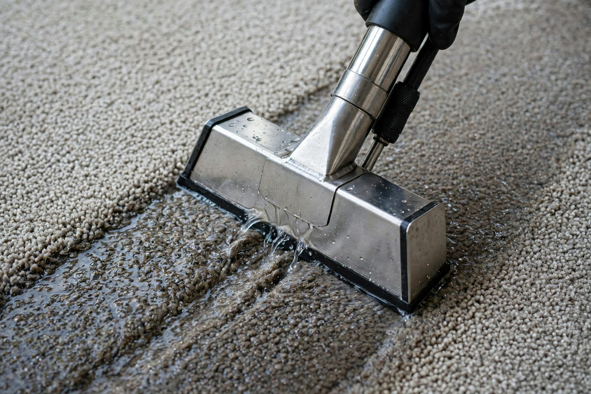 Water damage restoration in Parrish, Florida - carpet water extraction
