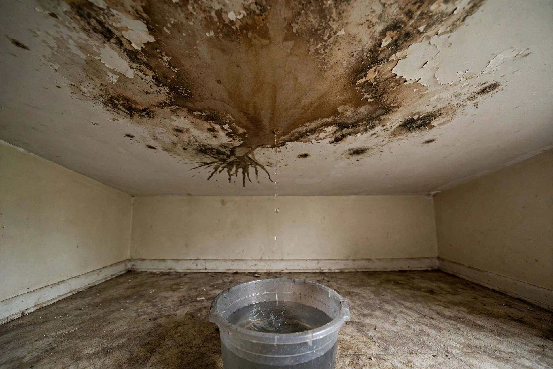 Water damage restoration in Fort Lauderdale, Florida - ceiling water leak